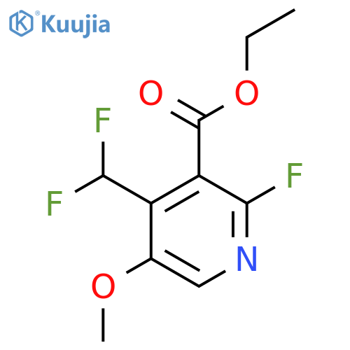 Ethyl 4-(difluoromethyl)-2-fluoro-5-methoxypyridine-3-carboxylate structure