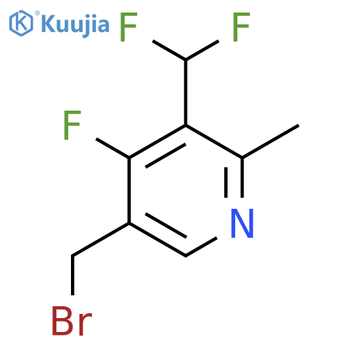 5-(Bromomethyl)-3-(difluoromethyl)-4-fluoro-2-methylpyridine structure
