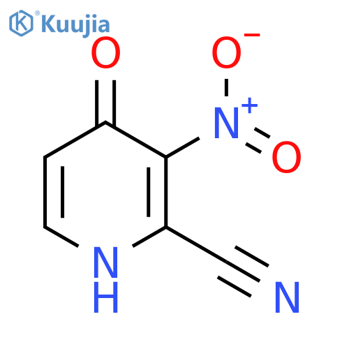 4-Hydroxy-3-nitropicolinonitrile structure