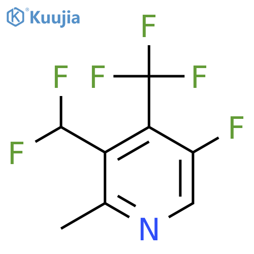 3-(Difluoromethyl)-5-fluoro-2-methyl-4-(trifluoromethyl)pyridine structure