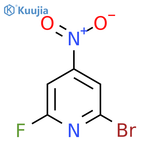 2-Bromo-6-fluoro-4-nitropyridine structure