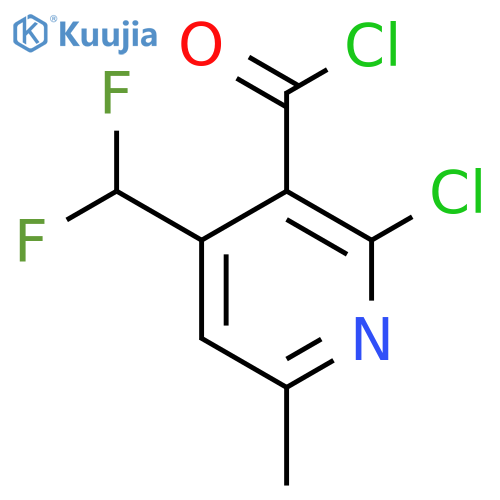2-Chloro-4-(difluoromethyl)-6-methylpyridine-3-carbonyl chloride structure