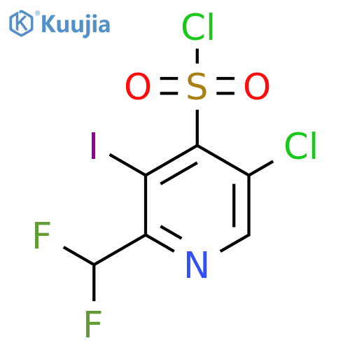 5-Chloro-2-(difluoromethyl)-3-iodopyridine-4-sulfonyl chloride structure