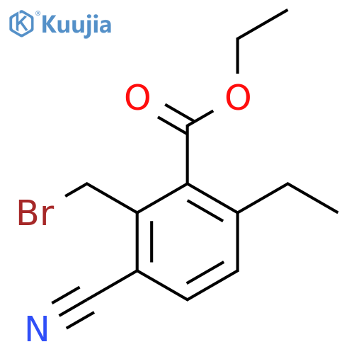 Ethyl 2-bromomethyl-3-cyano-6-ethylbenzoate structure