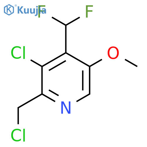 3-Chloro-2-(chloromethyl)-4-(difluoromethyl)-5-methoxypyridine structure