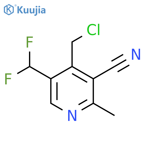 4-(Chloromethyl)-3-cyano-5-(difluoromethyl)-2-methylpyridine structure