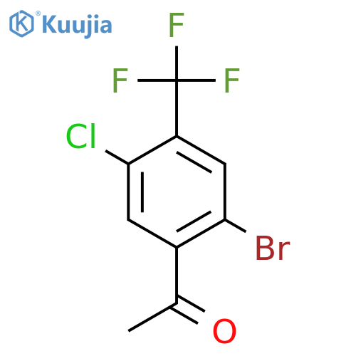2'-Bromo-5'-chloro-4'-(trifluoromethyl)acetophenone structure