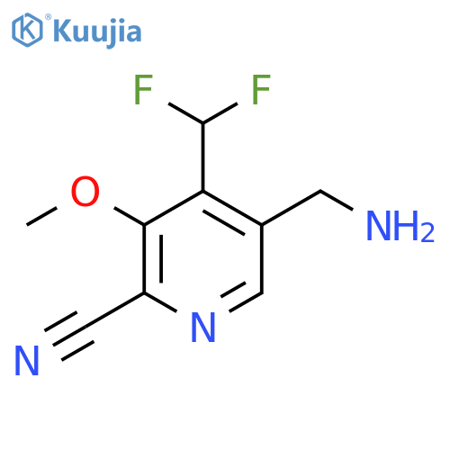 5-(Aminomethyl)-2-cyano-4-(difluoromethyl)-3-methoxypyridine structure