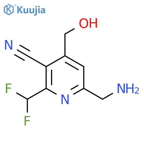 6-(Aminomethyl)-3-cyano-2-(difluoromethyl)pyridine-4-methanol structure