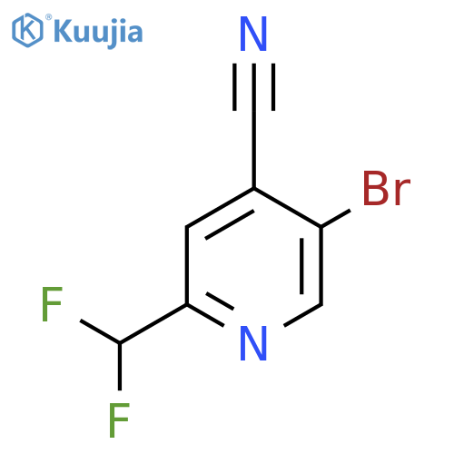 5-Bromo-4-cyano-2-(difluoromethyl)pyridine structure