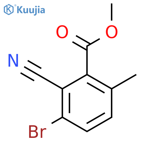 Methyl 3-bromo-2-cyano-6-methylbenzoate structure