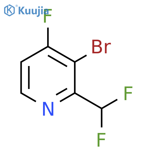 3-Bromo-2-(difluoromethyl)-4-fluoropyridine structure