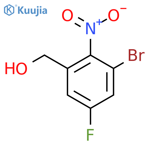 3-Bromo-5-fluoro-2-nitrobenzyl alcohol structure