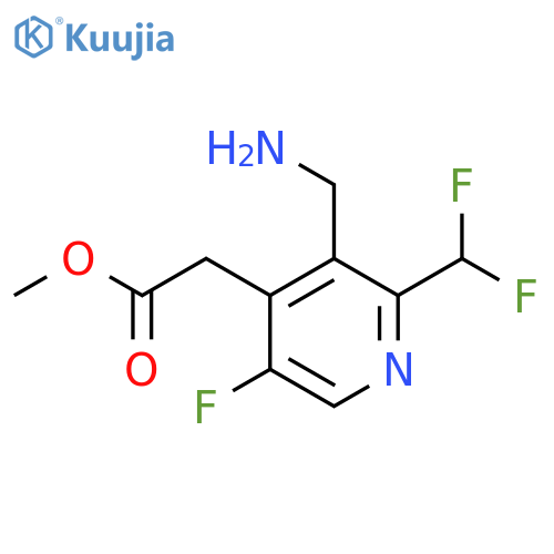 Methyl 3-(aminomethyl)-2-(difluoromethyl)-5-fluoropyridine-4-acetate structure