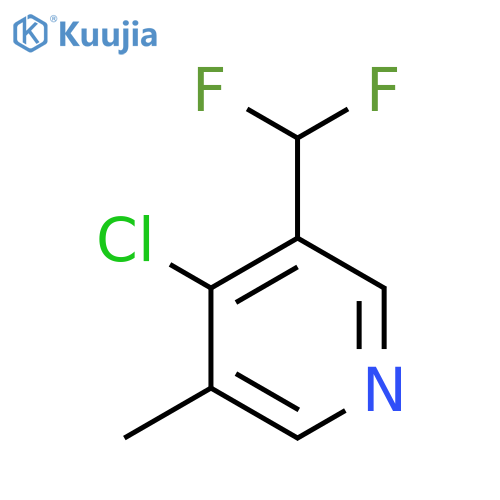 4-Chloro-3-(difluoromethyl)-5-methylpyridine structure