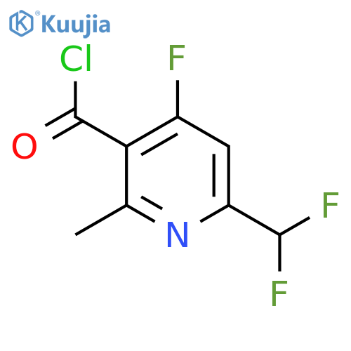 6-(Difluoromethyl)-4-fluoro-2-methylpyridine-3-carbonyl chloride structure