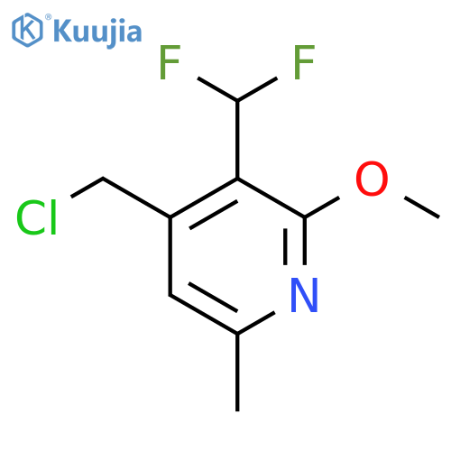 4-(Chloromethyl)-3-(difluoromethyl)-2-methoxy-6-methylpyridine structure