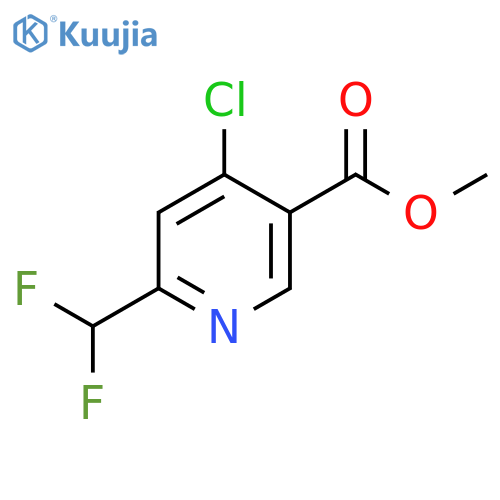 Methyl 4-chloro-6-(difluoromethyl)pyridine-3-carboxylate structure