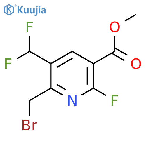 Methyl 2-(bromomethyl)-3-(difluoromethyl)-6-fluoropyridine-5-carboxylate structure
