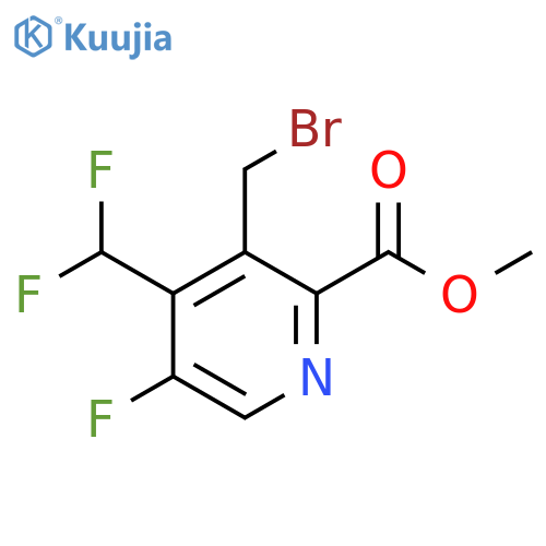 Methyl 3-(bromomethyl)-4-(difluoromethyl)-5-fluoropyridine-2-carboxylate structure