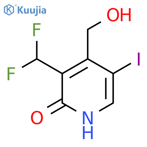3-(Difluoromethyl)-2-hydroxy-5-iodopyridine-4-methanol structure