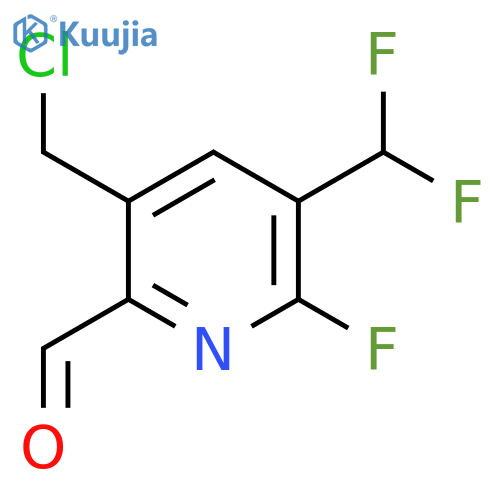 3-(Chloromethyl)-5-(difluoromethyl)-6-fluoropyridine-2-carboxaldehyde structure