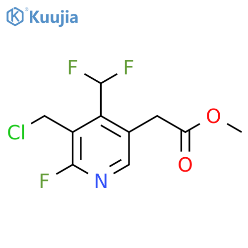 Methyl 3-(chloromethyl)-4-(difluoromethyl)-2-fluoropyridine-5-acetate structure