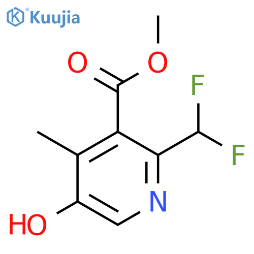 Methyl 2-(difluoromethyl)-5-hydroxy-4-methylpyridine-3-carboxylate structure