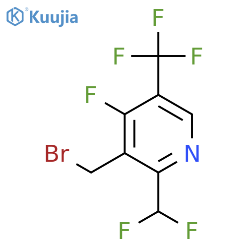 3-(Bromomethyl)-2-(difluoromethyl)-4-fluoro-5-(trifluoromethyl)pyridine structure