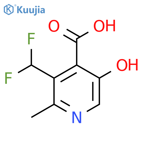 3-(Difluoromethyl)-5-hydroxy-2-methylpyridine-4-carboxylic acid structure