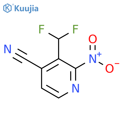 4-Cyano-3-(difluoromethyl)-2-nitropyridine structure