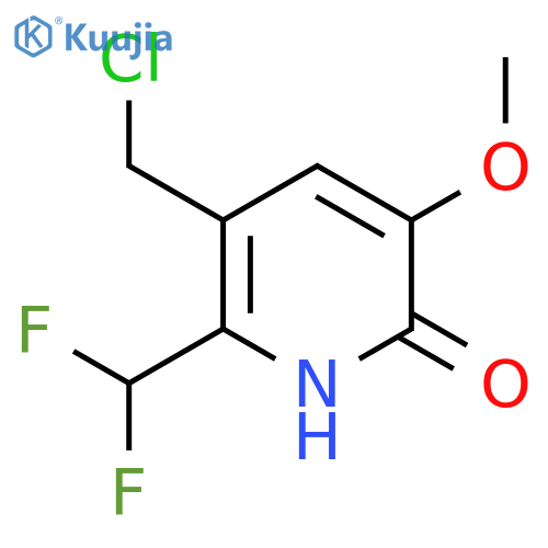 3-(Chloromethyl)-2-(difluoromethyl)-6-hydroxy-5-methoxypyridine structure