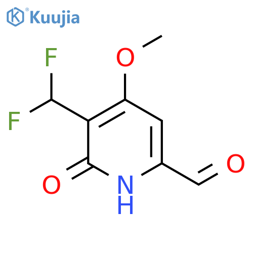 3-(Difluoromethyl)-2-hydroxy-4-methoxypyridine-6-carboxaldehyde structure