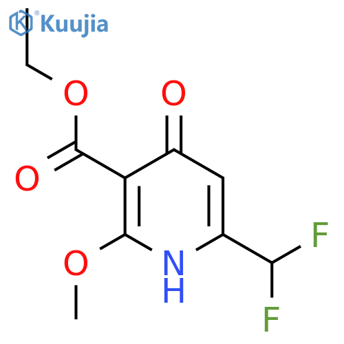 Ethyl 6-(difluoromethyl)-4-hydroxy-2-methoxypyridine-3-carboxylate structure