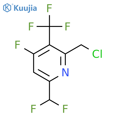 2-(Chloromethyl)-6-(difluoromethyl)-4-fluoro-3-(trifluoromethyl)pyridine structure