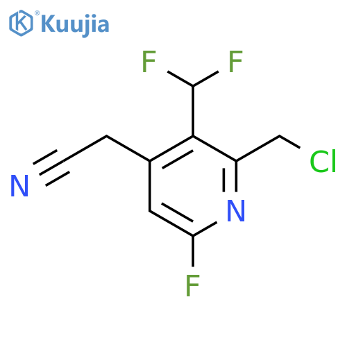 2-(Chloromethyl)-3-(difluoromethyl)-6-fluoropyridine-4-acetonitrile structure