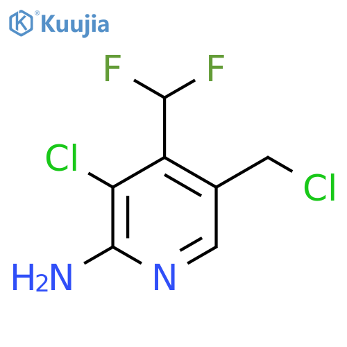 2-Amino-3-chloro-5-(chloromethyl)-4-(difluoromethyl)pyridine structure