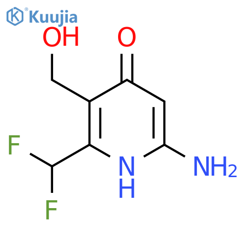 6-Amino-2-(difluoromethyl)-4-hydroxypyridine-3-methanol structure