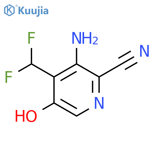 3-Amino-2-cyano-4-(difluoromethyl)-5-hydroxypyridine structure