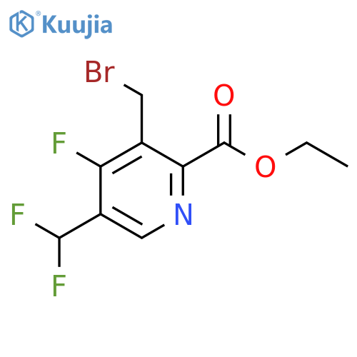 Ethyl 3-(bromomethyl)-5-(difluoromethyl)-4-fluoropyridine-2-carboxylate structure