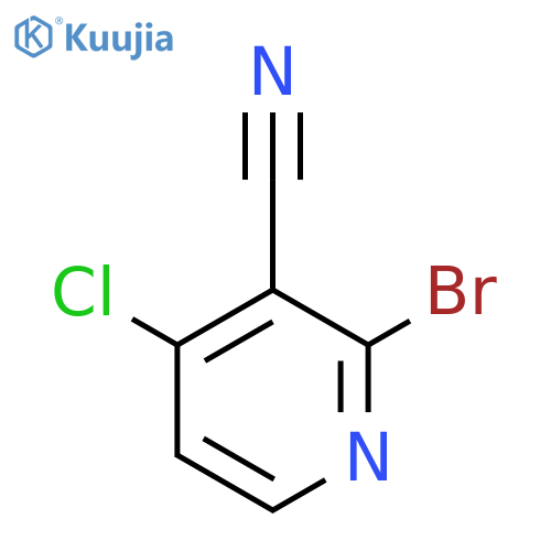 2-bromo-4-chloro-pyridine-3-carbonitrile structure