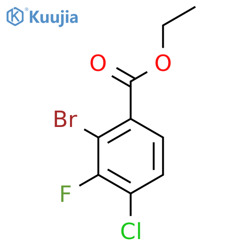 Ethyl 2-bromo-4-chloro-3-fluorobenzoate structure