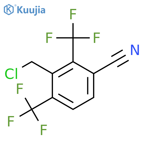 2,6-Bis(trifluoromethyl)-3-cyanobenzyl chloride structure