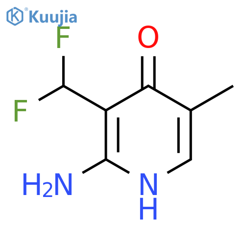 2-Amino-3-(difluoromethyl)-4-hydroxy-5-methylpyridine structure