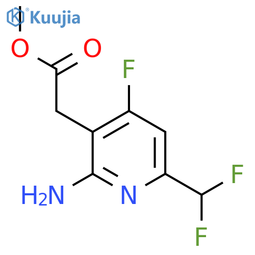 Methyl 2-amino-6-(difluoromethyl)-4-fluoropyridine-3-acetate structure