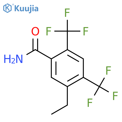 2,4-Bis(trifluoromethyl)-5-ethylbenzamide structure