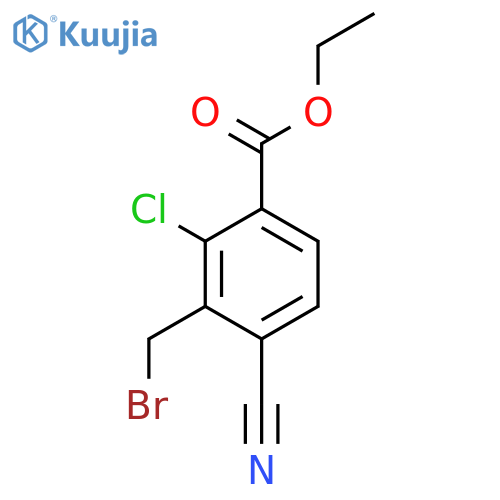 Ethyl 3-bromomethyl-2-chloro-4-cyanobenzoate structure