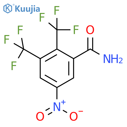 2,3-Bis(trifluoromethyl)-5-nitrobenzamide structure