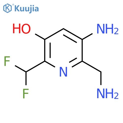 3-Amino-2-(aminomethyl)-6-(difluoromethyl)-5-hydroxypyridine structure
