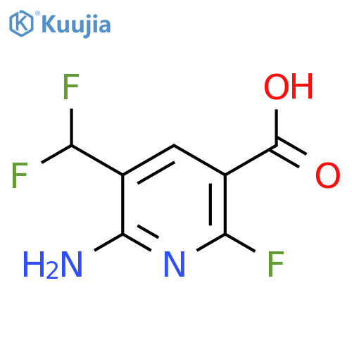 2-Amino-3-(difluoromethyl)-6-fluoropyridine-5-carboxylic acid structure